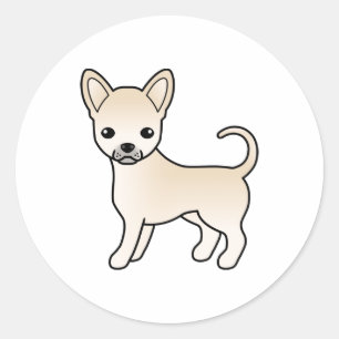 Adesivo Cão de desenho animado Casaco Chihuahua