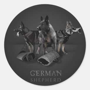Adesivo Cão de german shepherd - GSD