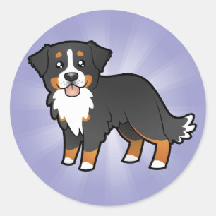 Adesivo Cão de montanha de Bernese dos desenhos animados