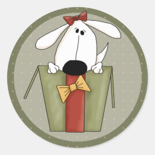 Adesivo Cão de Natal