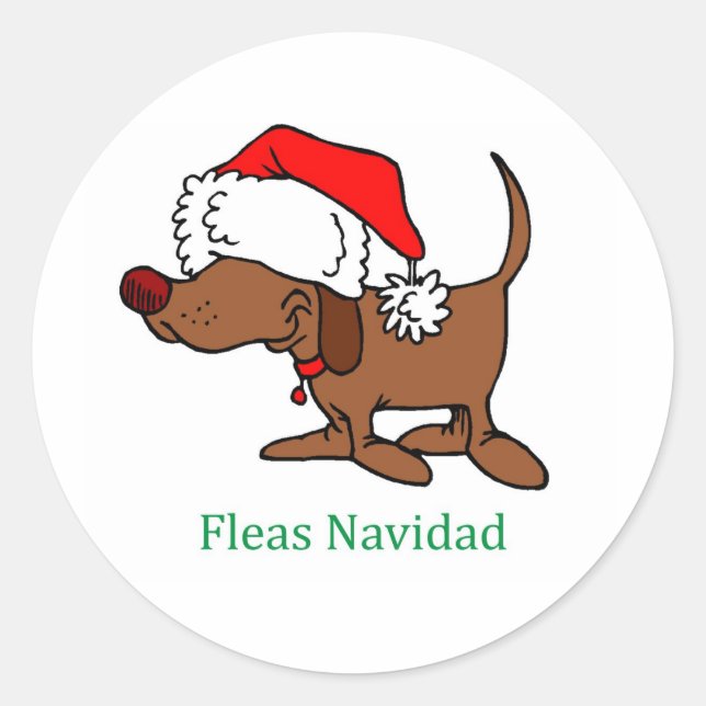 Adesivo Cão de Natal (Frente)