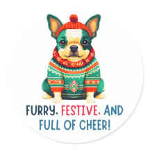 Cão de Natal quente e Felpudo