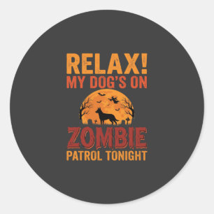 Adesivo Cão de Patrulha Zumbi Halloween