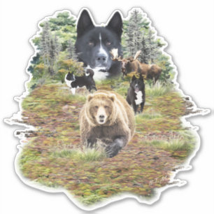 Adesivo Cão de Urso da Carélia