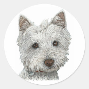 Adesivo Cão de Westie
