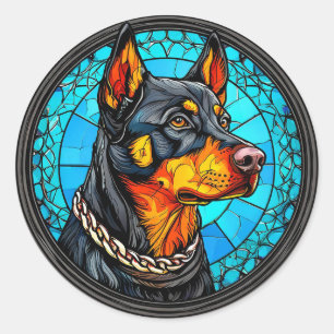 Adesivo Cão dobermann