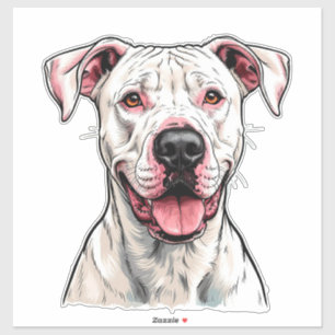 Adesivo Cão Dogo Argentino