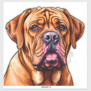 Adesivo Cão Dogue de Bordeaux