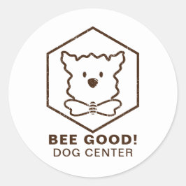 Adesivo Cão e design de abelha