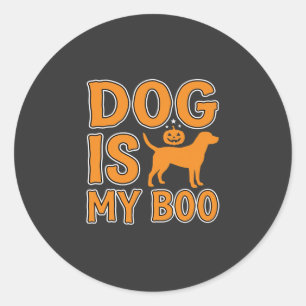 Adesivo Cão é o Meu Boo Halloween Cão