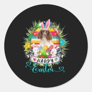 Adesivo Cão English Springer Spaniel em Ovos de Páscoa Esb