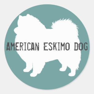 Adesivo Cão Esquimó Americano