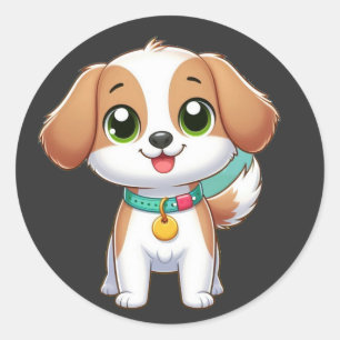 Adesivo cão fofo