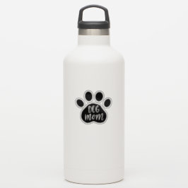 Adesivo Cão Mãe Pata 3" x 3" Vinhetas De Vinilo De Corte P