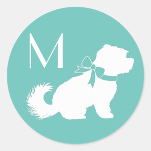 Adesivo Cão Maltês Puppy Cabelo Curto Urso