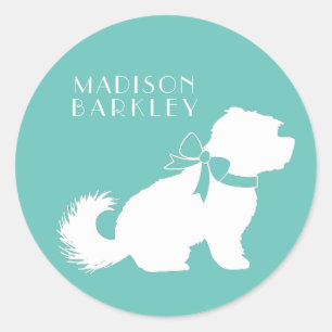 Adesivo Cão Maltês Puppy Cabelo Curto Urso