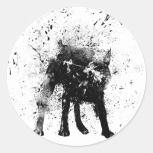 Adesivo cão molhado