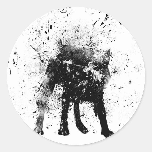 Adesivo cão molhado (Frente)