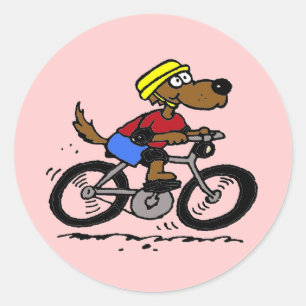 Adesivo Cão na bicicleta!