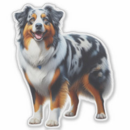 Adesivo Cão Pastor Australiano