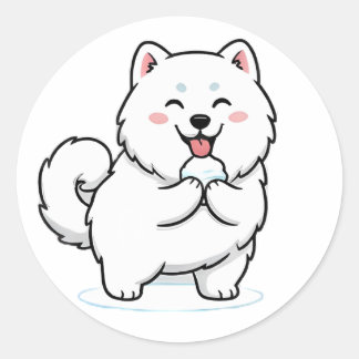 Adesivo Cão Samoyed