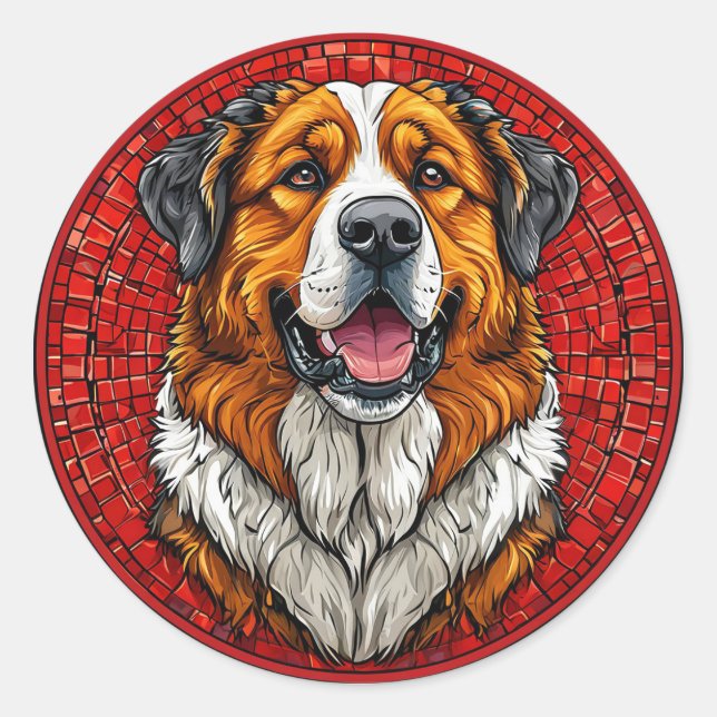 Adesivo Cão São Bernardo (Frente)