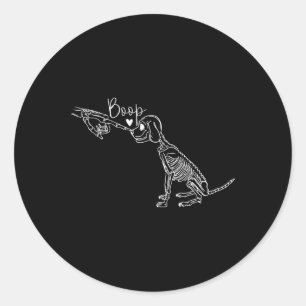 Adesivo Cão Skeleton Boop Halloween Cachorro Cachorro Cach