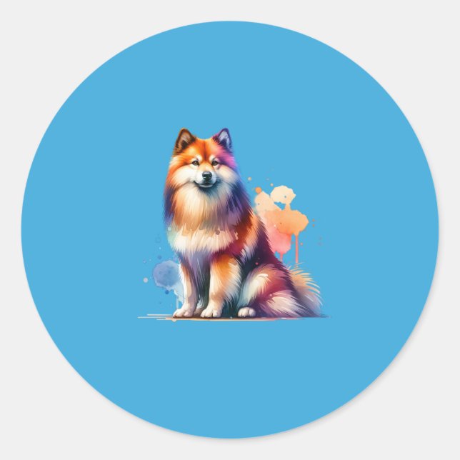 Adesivo Cão Spitz Finlandês (Frente)