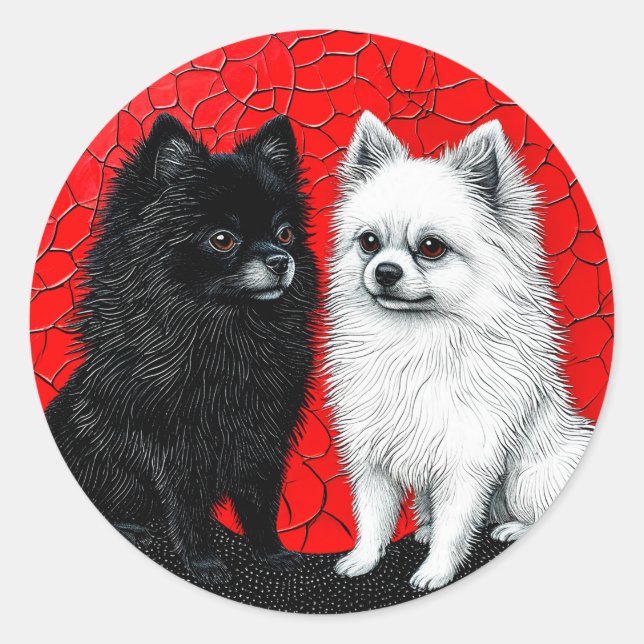 Adesivo cão spitz japonês (Frente)