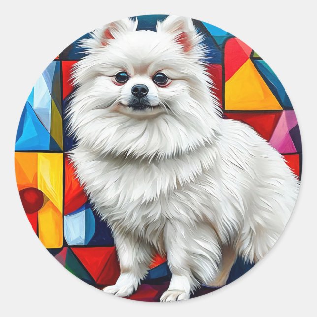 Adesivo cão spitz japonês (Frente)
