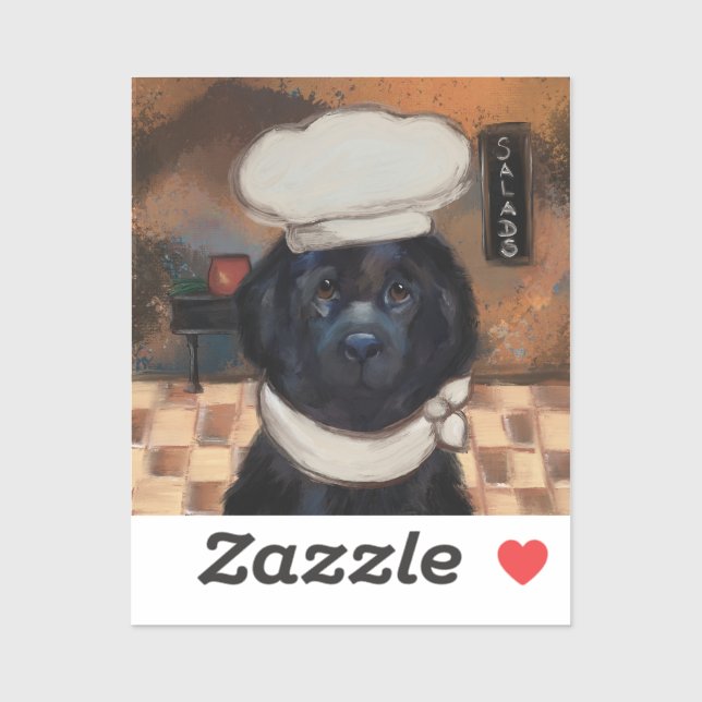 Adesivo Cão Terra Nova   (Folha)