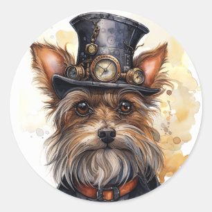 Adesivo Cão Yorkshire Terrier Steampunk