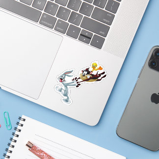 Adesivo Caos Clássico dos Desenhos - Bugs Bunny, Pato Dona