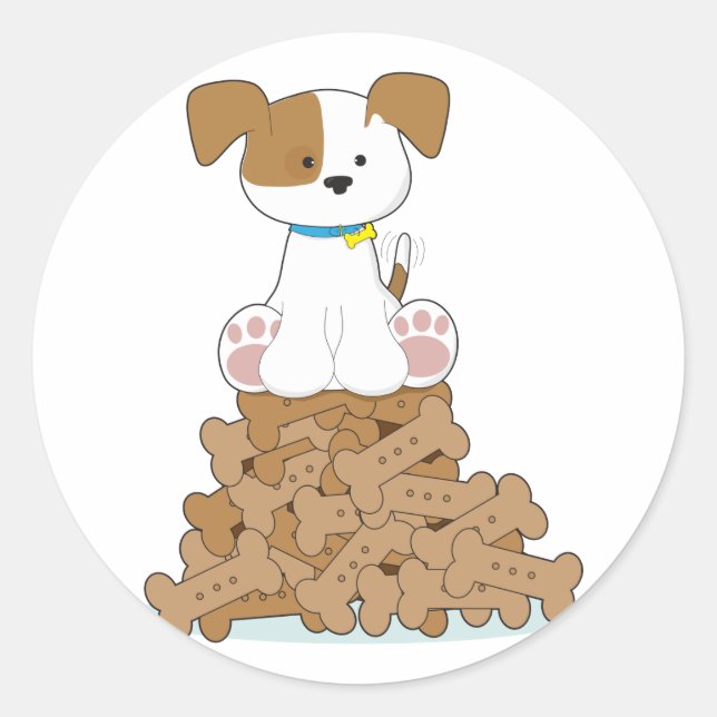 Adesivo Cãozinho e Ossos (Frente)