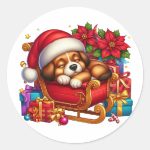 Adesivo Cãozinho e Sleigh