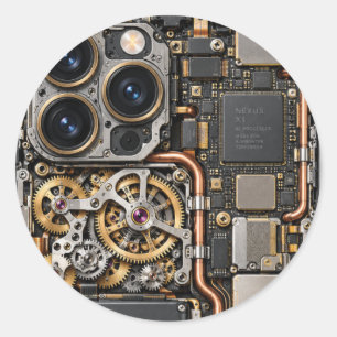Adesivo Capa de telefone com placa de circuito de tecnolog