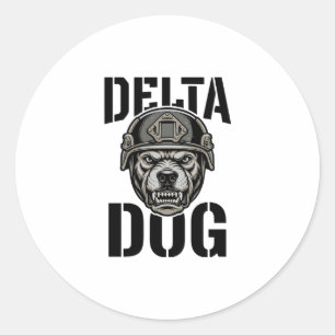 Adesivo Capacete Bulldog Delta Dog Design de Gravura Vinta