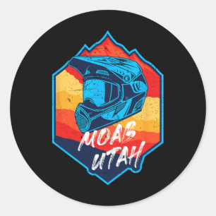 Adesivo Capacete de Ciclismo de Montanha Moab Utah Esporte
