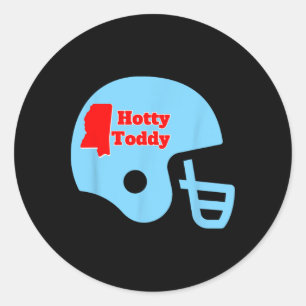 Adesivo Capacete de Futebol Hotty Toddy Com Contorno do Es
