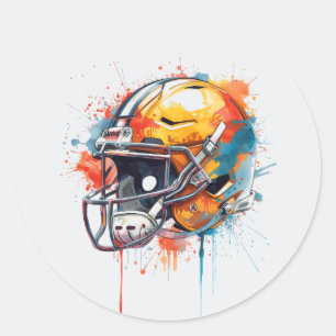 Adesivo Capacete de Futebol Motivacional Inspirador