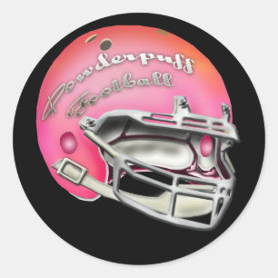 Adesivo Capacete de Futebol Pink Powderpuff