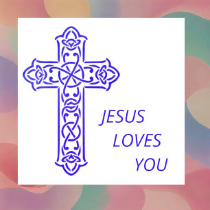 Adesivo Capacete de Mensagem Cruzada CHRISTIAN