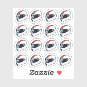 Adesivo Capacete De Moto Moto Racer Esportes Doodle Planne