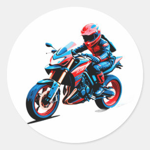 Adesivo Capacete de Motoqueiro Elegante Motociclista Antig
