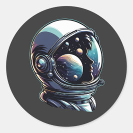 Adesivo Capacete Espacial Astronauta