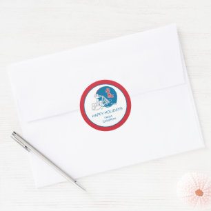 Adesivo Capacete Ole Miss Futebol Azul claro