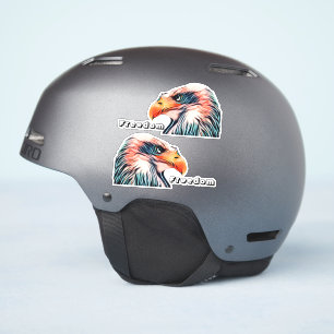 Adesivo Capacete Patriótico Cabeça de Águia Sálida e C