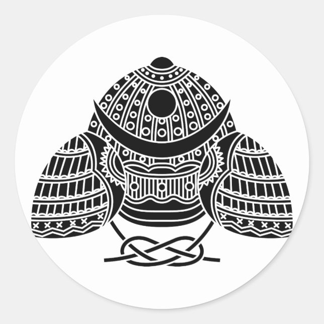 Adesivo Capacete Samurai da Lua Sol (Frente)