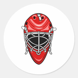 Adesivo Capacete vermelho do Goalie