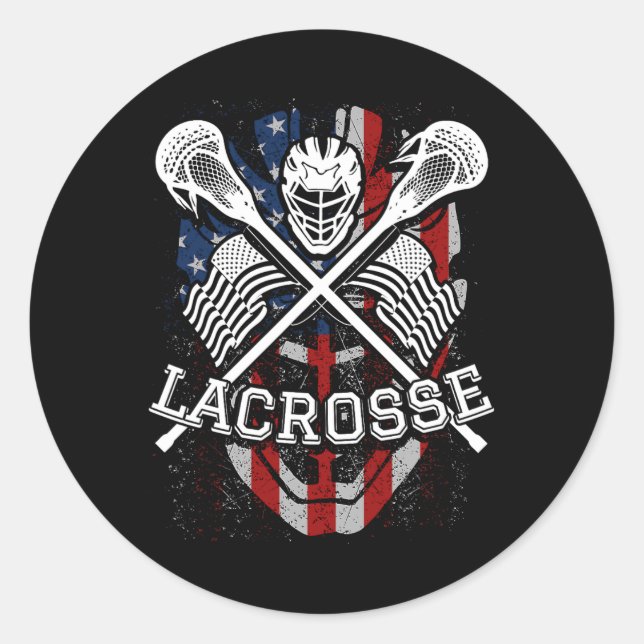 Adesivo Capacetes De Lacrosse E Sticks (Frente)